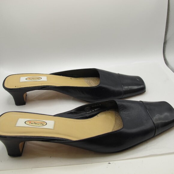 Talbot’s Bunny black leather slide with black patent leather toe 8.5N - Picture 4 of 6